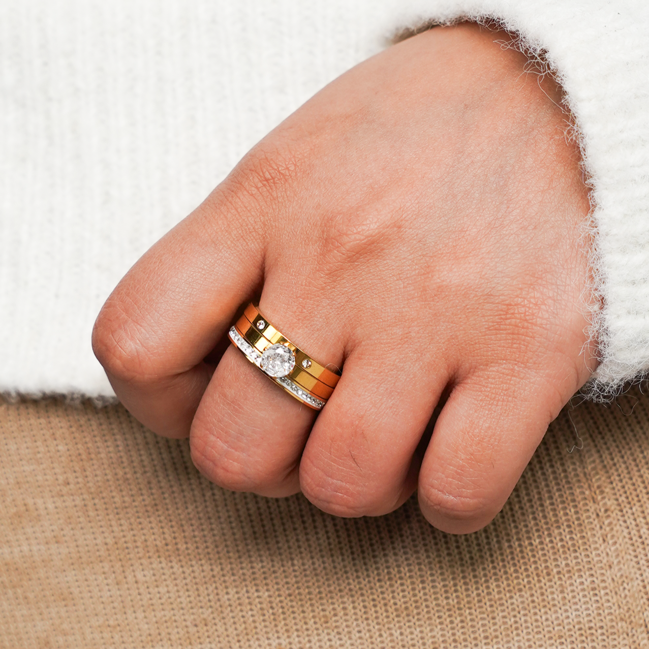 Trilogy Thin Stack Ring