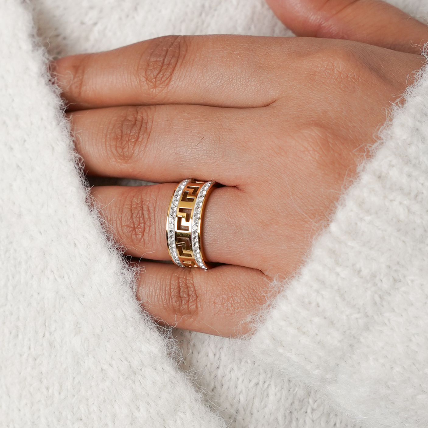 Maze Crystalline Ring