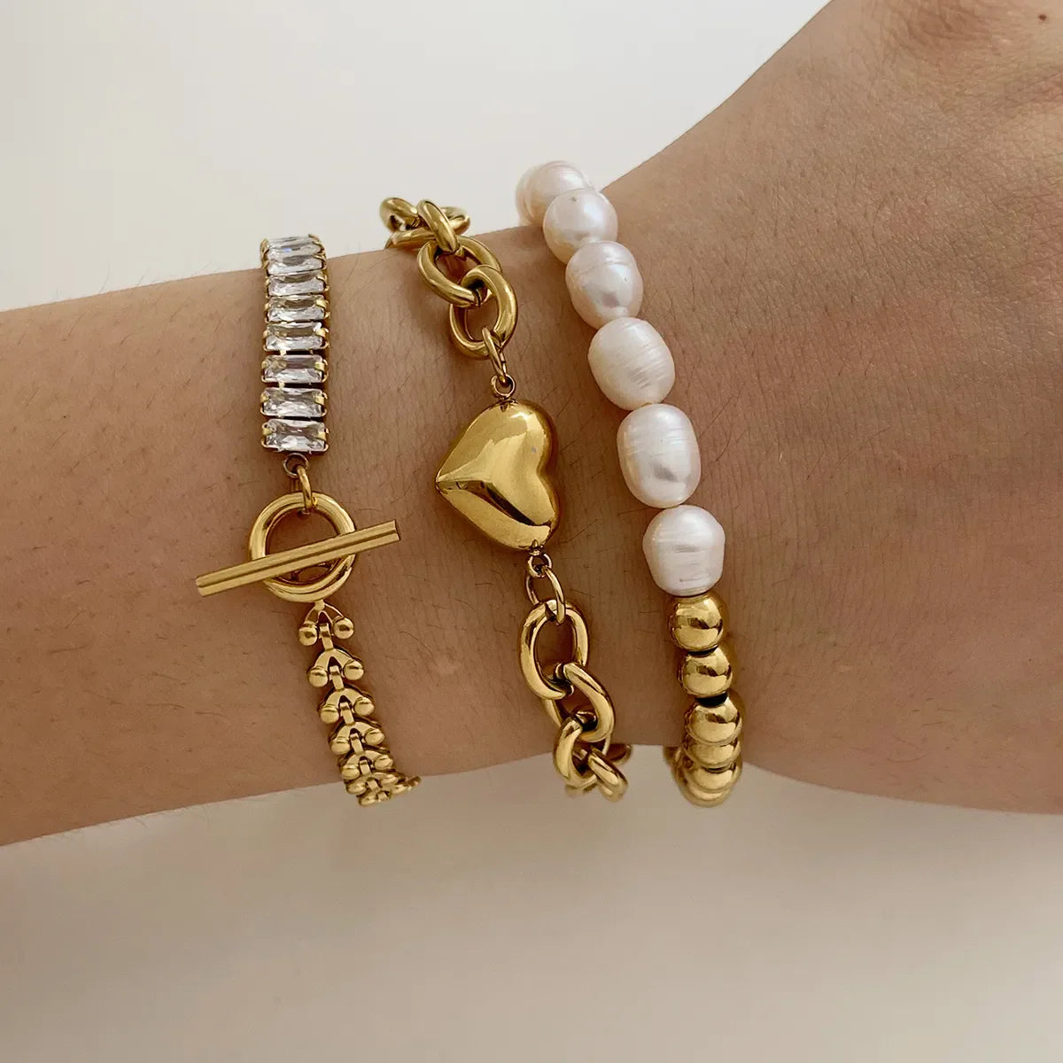 Zircon Heart Bracelet