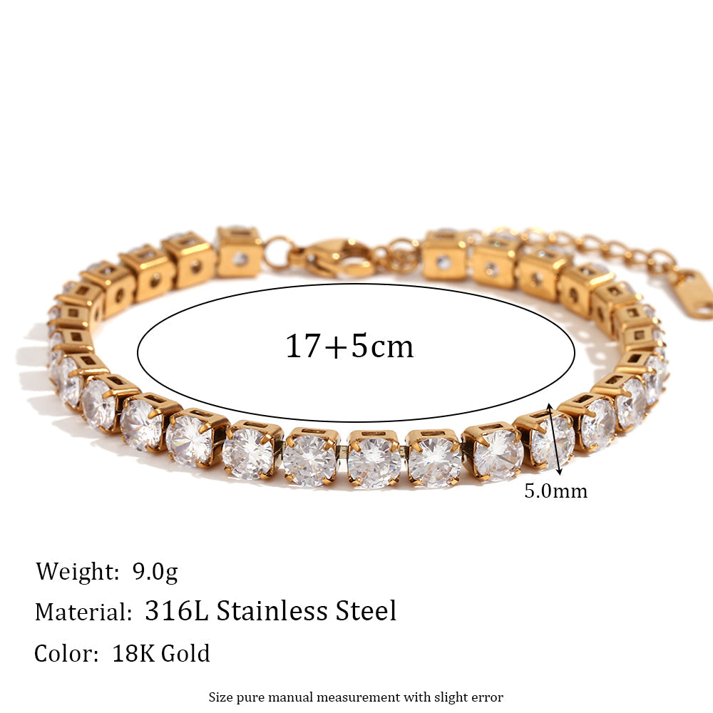 Zirconia Tennis Bracelet
