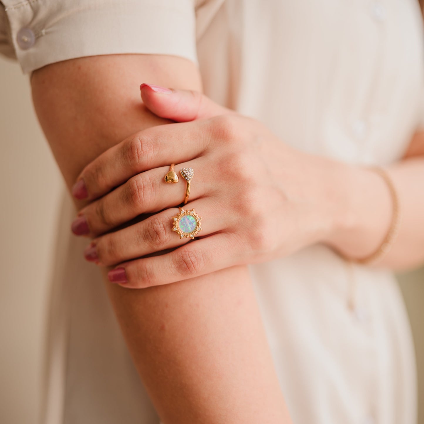 Asymmetric Heart Ring