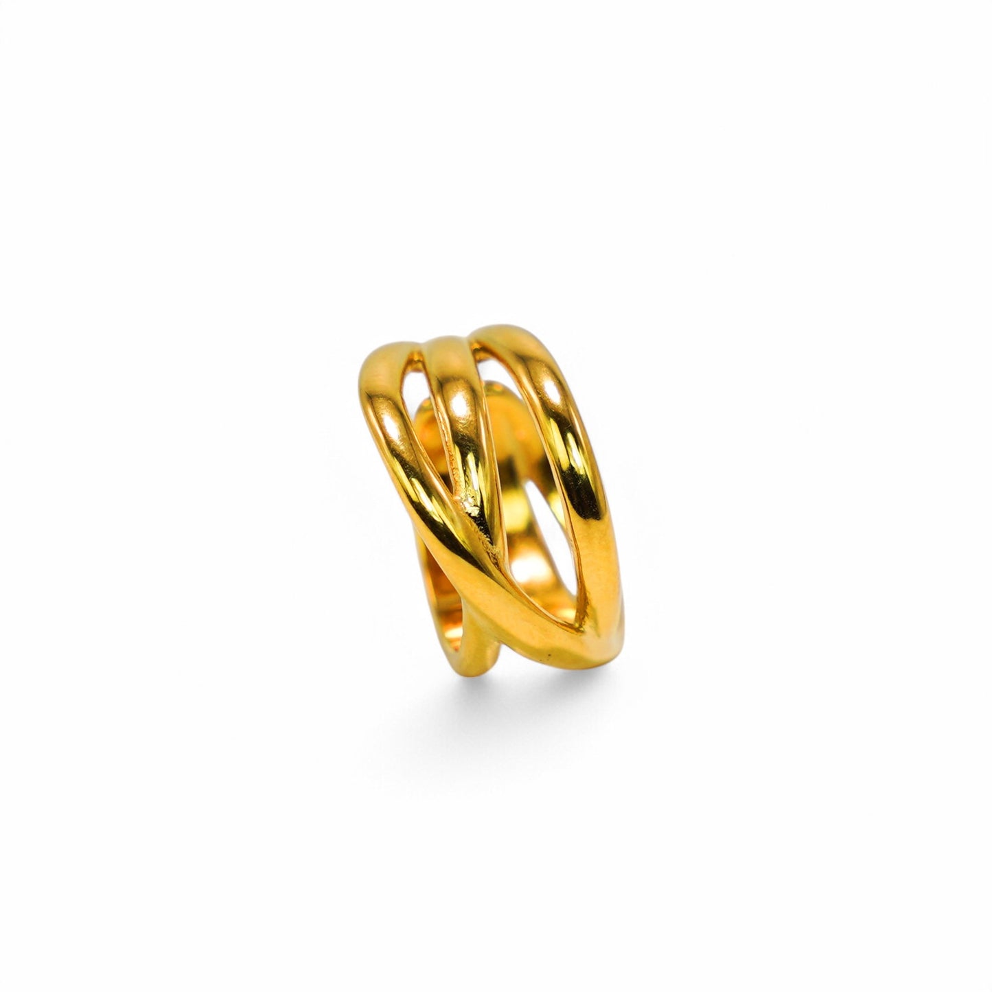 Golden Swirl Ring