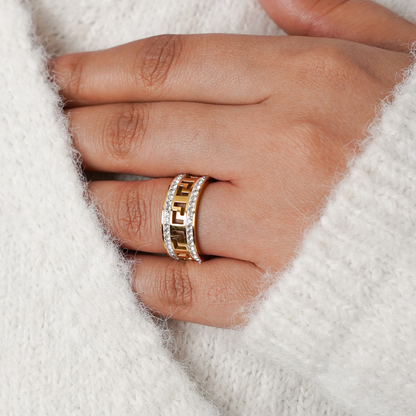 Maze Crystalline Ring
