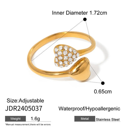 Asymmetric Heart Ring